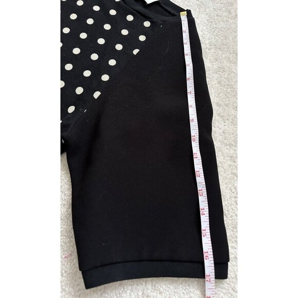 3.1 Phillip Lim Sweater Polka Dot‎ Crop Boxy Short Sleeve Womens S Preppy Retro - Picture 10 of 12